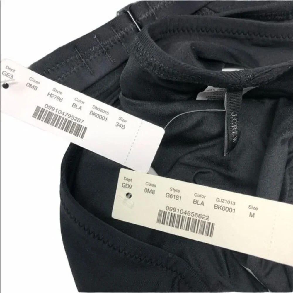 J. Crew Ruffle Underwire Ruched Lowrider Bikini NWT - Picture 6 of 6